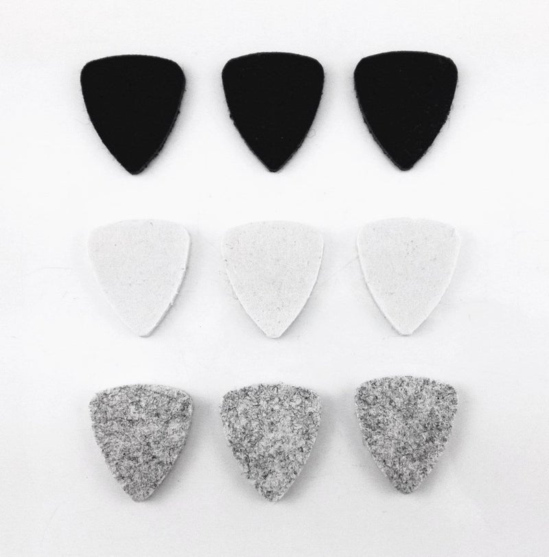 Honbay 9pcs Felt Picks for Guitar, Ukulele, Bass - Image 2