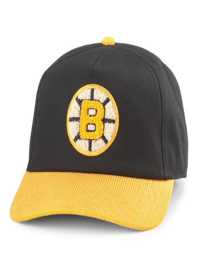 الإبرة الأمريكية قبعة بيسبول قابلة للتعديل من American Needle Boston Bruins NHL Burnett، للرجال، أسود/ذهبي (23020B-BBR-BLGD) - Image 1