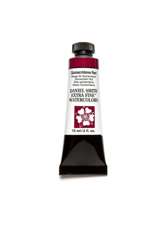 Daniel Smith Daniel Smith 284600091 Extra Fine Watercolor 15ml Paint Tube, Quinacridone, Red, 0.5 Fl Oz (Pack of 1)  - Image 1