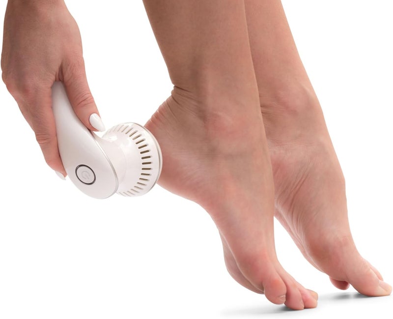 Rio 60 Second Electric Nail File Spa Pedicure Hard Skin Callus Remover with 3 Discs Gentle Medium and Coarse USB Rechargeable and Vacuum Action for Dead Skin - Image 5