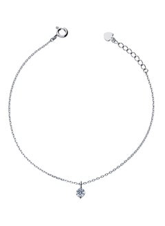 Sterling Silver 925 Solitaire Bracelet - FKJBRLSLU1024