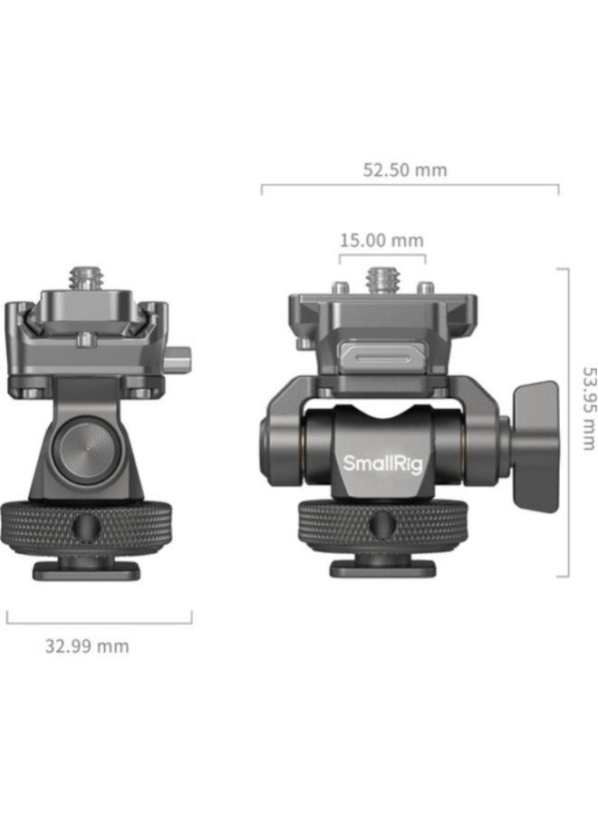 سمول ريج SmallRig HawkLock Quick Release Monitor Support with H21 Cold Shoe Mount - Image 3