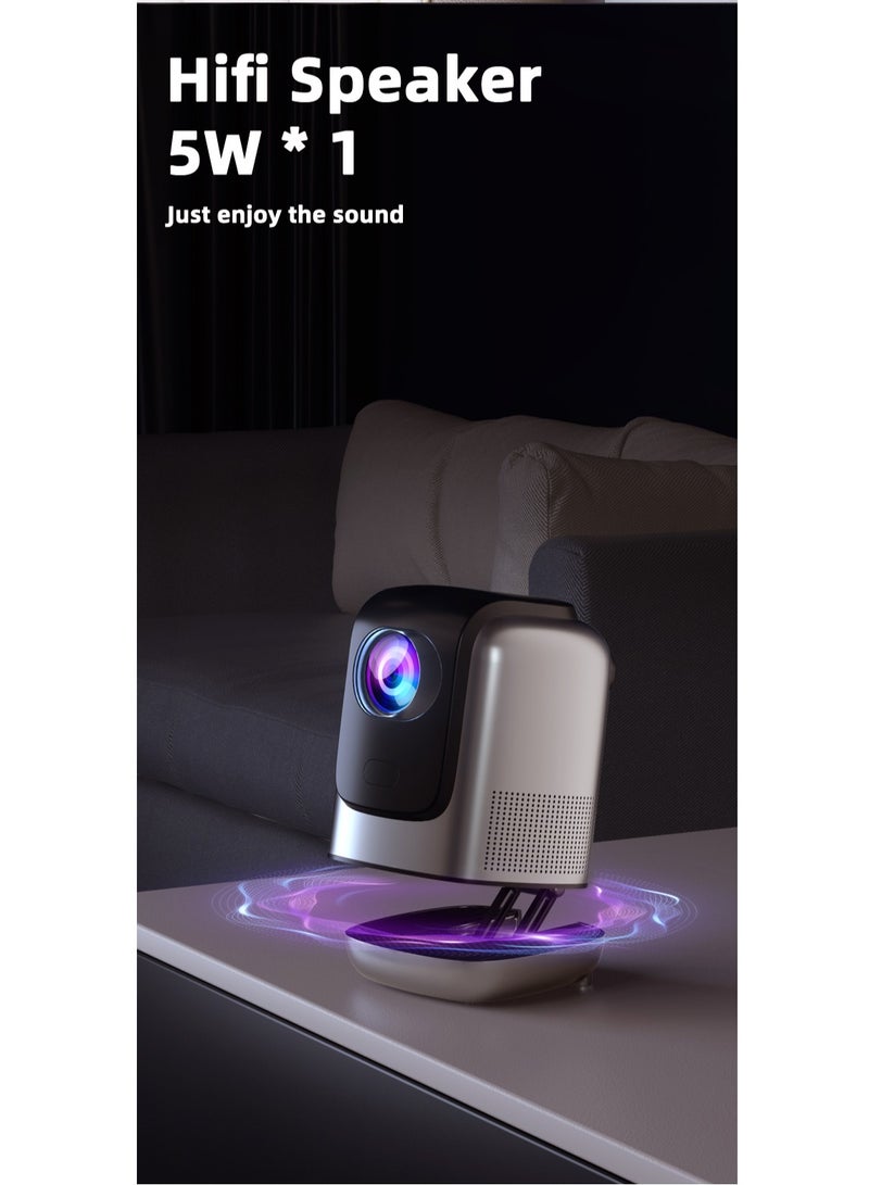 GULFLINK TZ-1 Home Office Teaching Cinema Projector WIFI 6 1080P HD Ceiling Projection 1gb + 32gb Portable Android Tv Projector - Image 2