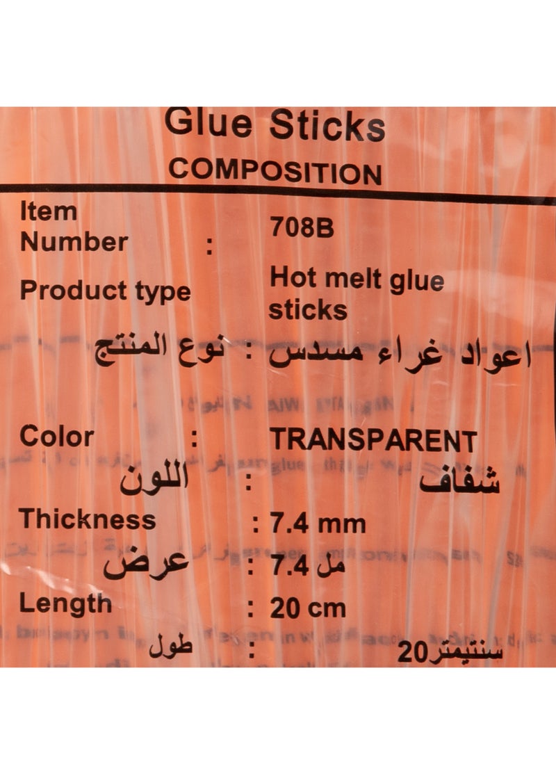 بريما 500 جرام غراء - شفافة | قطر 7.4 مم طول 20 سم، لاصق قوي وسريع الذوبان لمواد الخشب والبلاستيك والمعدن، مناسبة لمسدسات الغراء الصغيرة، جودة صنع في تايوان — بريما - Image 4