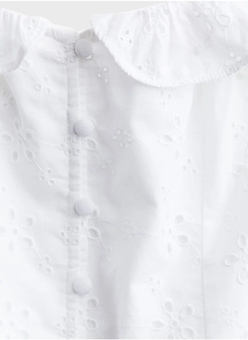 اتش اند ام Frill Trimmed Printed Top