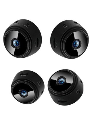 4-Pack WiFi Mini Magnetic A9 Wireless Security Cameras – Full HD 1080P Portable Round Indoor Cameras with Motion Detection, Night Vision, Instant Mobile Notifications – Compact, Easy-to-Install Magnetic Mount Design for Home and Office Surveillance – Reliable Wireless Video Monitoring Kit - pzsku/ZEBF5E7E8117D4BAE2B62Z/45/1748538952/f1930f68-50c8-4a2f-869f-6920bcfb7488