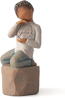 Willow Tree Love You Too (Darker Skin), Sculpted Hand-Painted Figure - Image 1