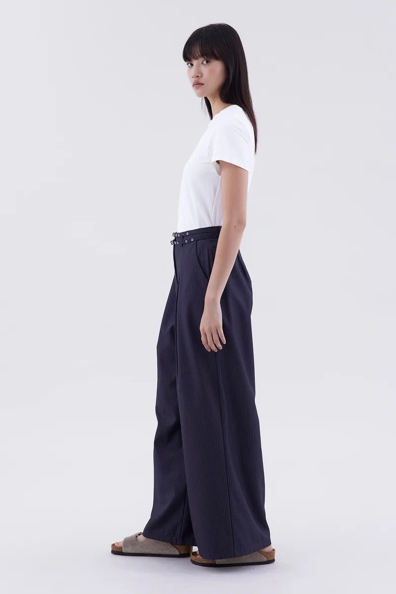 ذا اديتورز ماركت Garelle High-Rise Pleat Pants