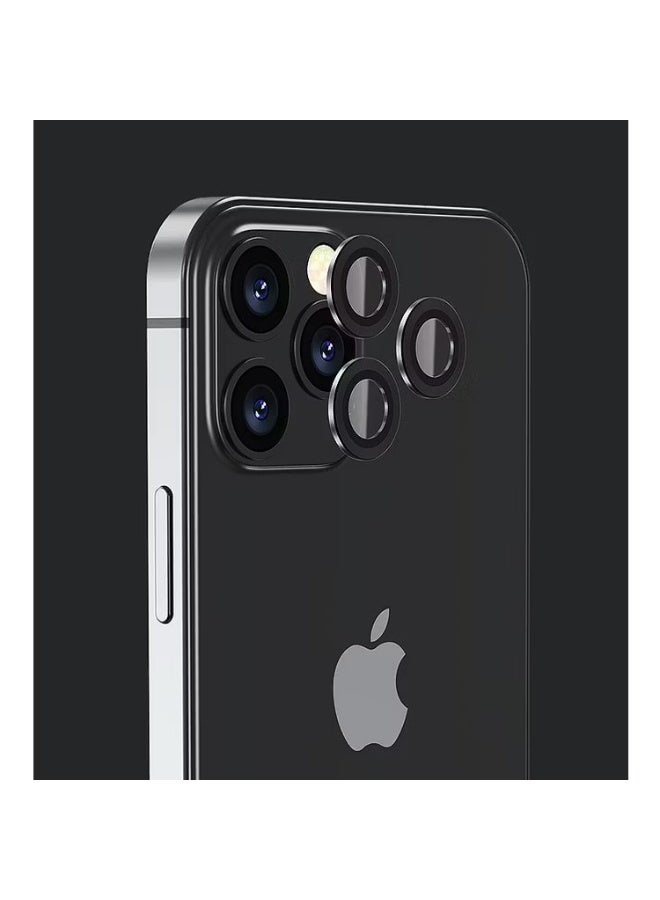 Devia Gemstone Lens Protector ( 3pcs ) Compatible for iPhone 12 Pro (6.1")/ Aluminum Alloy + Tempered Glass Camera Lens Protector / Explosion-proof & Scratch-proof - Silver - Image 2