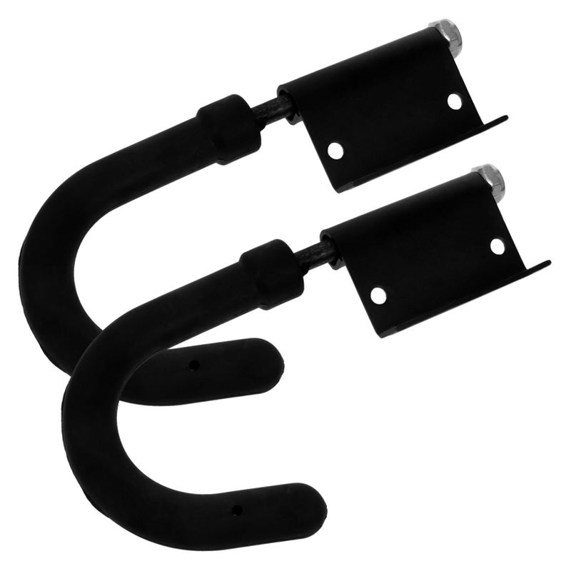 2 Pcs Heavy Duty Ladder Hooks Adjustable Anti Slip Stabilizer for Roof Extension Ladder - Image 2