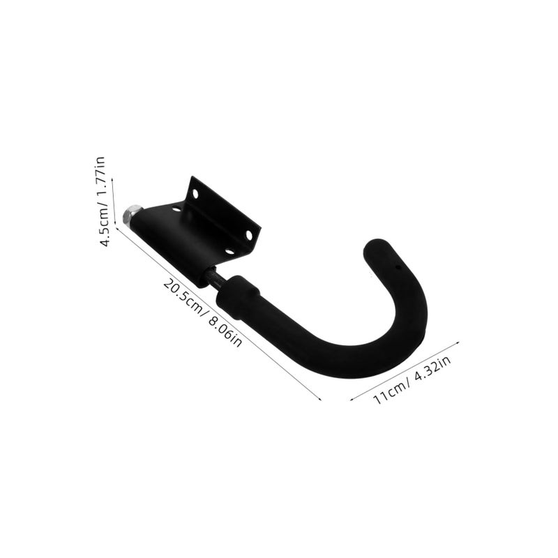 2 Pcs Heavy Duty Ladder Hooks Adjustable Anti Slip Stabilizer for Roof Extension Ladder - Image 3