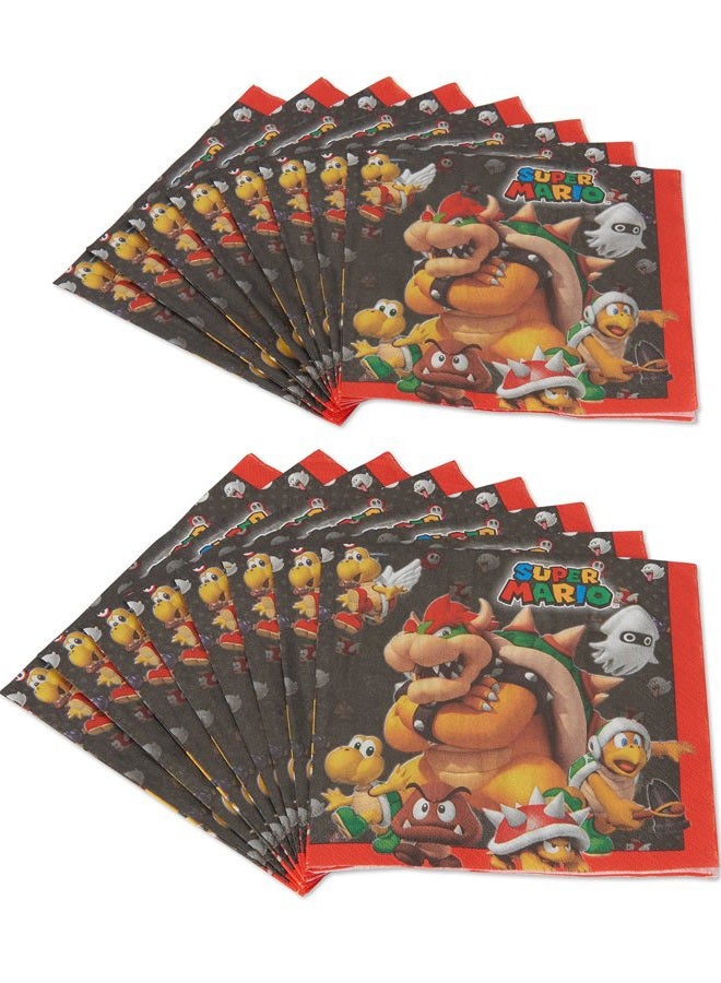 Amscan 511554 Super Mario Brothers Luncheon Napkins, 16 pcs, Party Favor - Image 3