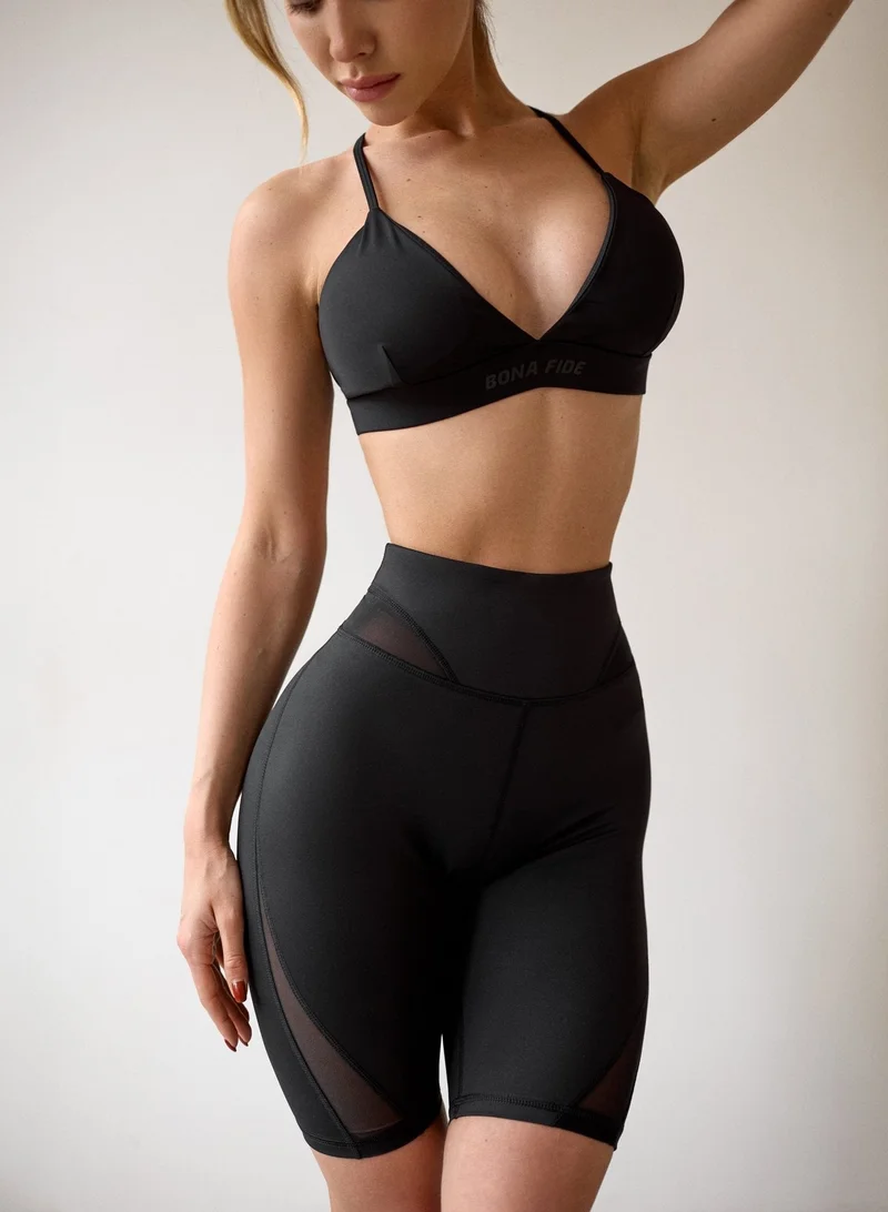 Bona Fide Bona Fide Premium Quality High Waist Biker Shorts for Women with Push Up - Womens Shorts for Gym, Workout