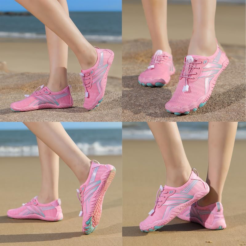 ziitop Water Shoes for Women Mens Barefoot Shoes Quick Dry Aqua Outdoor Sports for Swim Pool Beach Surf Walk Water Yoga River Lake Hiking Kayaking - Image 2