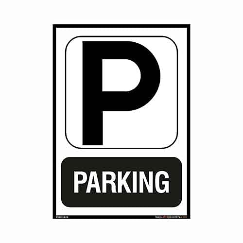 buysafetyposters.com buysafetyposterscom Parking Signs in English Hard Plastic Lamination Portrait A5 6 inch X 8 inch Multicolor - Image 1