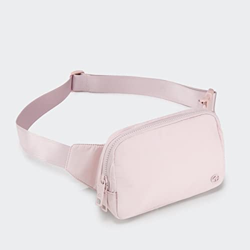 Pander Belt Bag Large 2L, Nylon Fanny Pack Purse for Women and Men with Adjustable Strap, Pink - Image 2