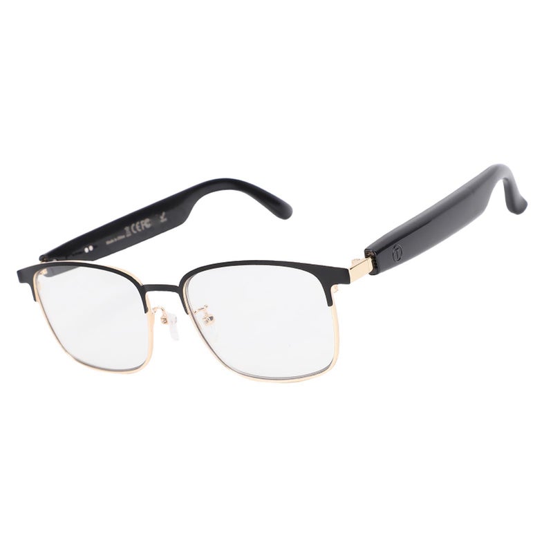 Bluetooth Smart Sunglasses: Gold Advanced Bluetooth 5.4 Technology - Intuitive Multifunction Key, Crystal Clear Audio for Outdoor Travel, Daily Commute And Handsfree Use - Image 3