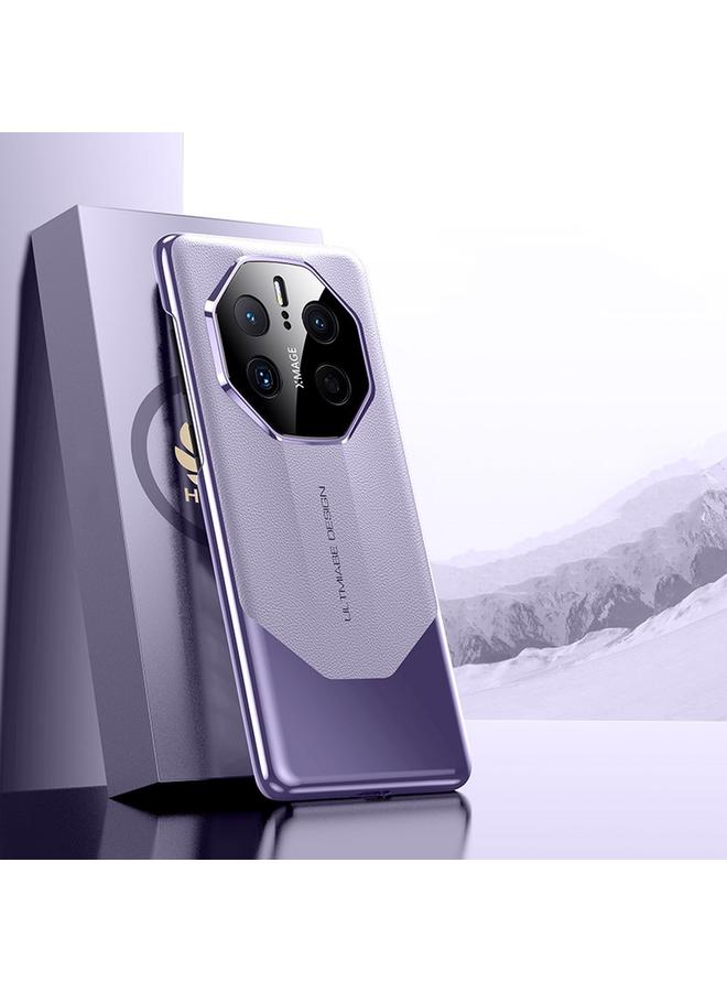 S-TOP Case For Huawei Mate 50 RS Porsche Design Electroplated Imitation Ultimate Design PC + Leather Phone Case - Image 1