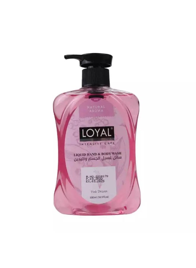 Loyal Liquid Hand & Body Wash With Pink Dream - 500ml - Image 1