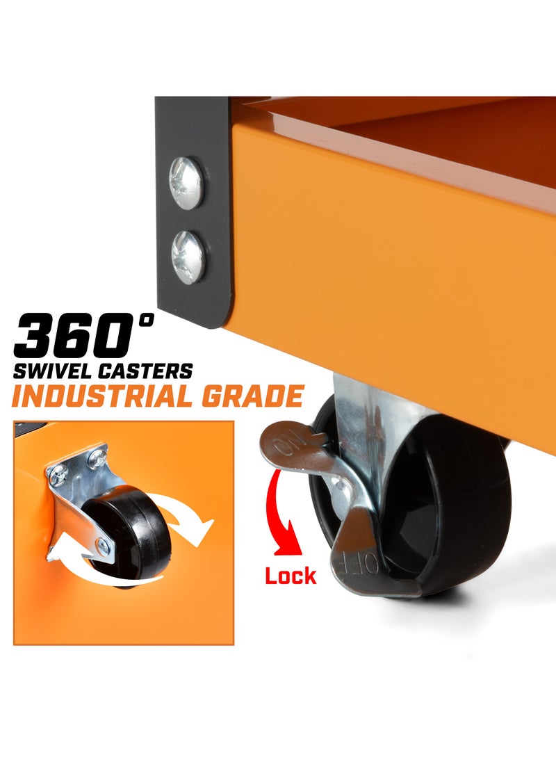 KSEIBI - Heavy-Duty Steel Utility Service Cart Designed to Effortlessly Transport Your Tools and Supplies with Ease. Built For Durability and Efficiency - Image 1
