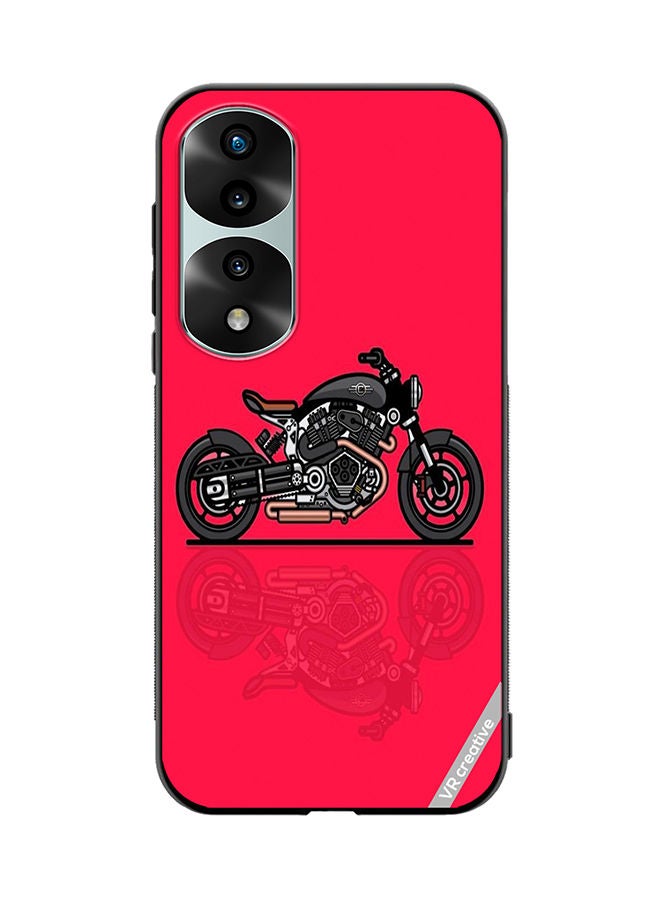 VR CREATIVE Protective Case Cover For Honor 70 Pro Bike Design Multicolour - Image 1