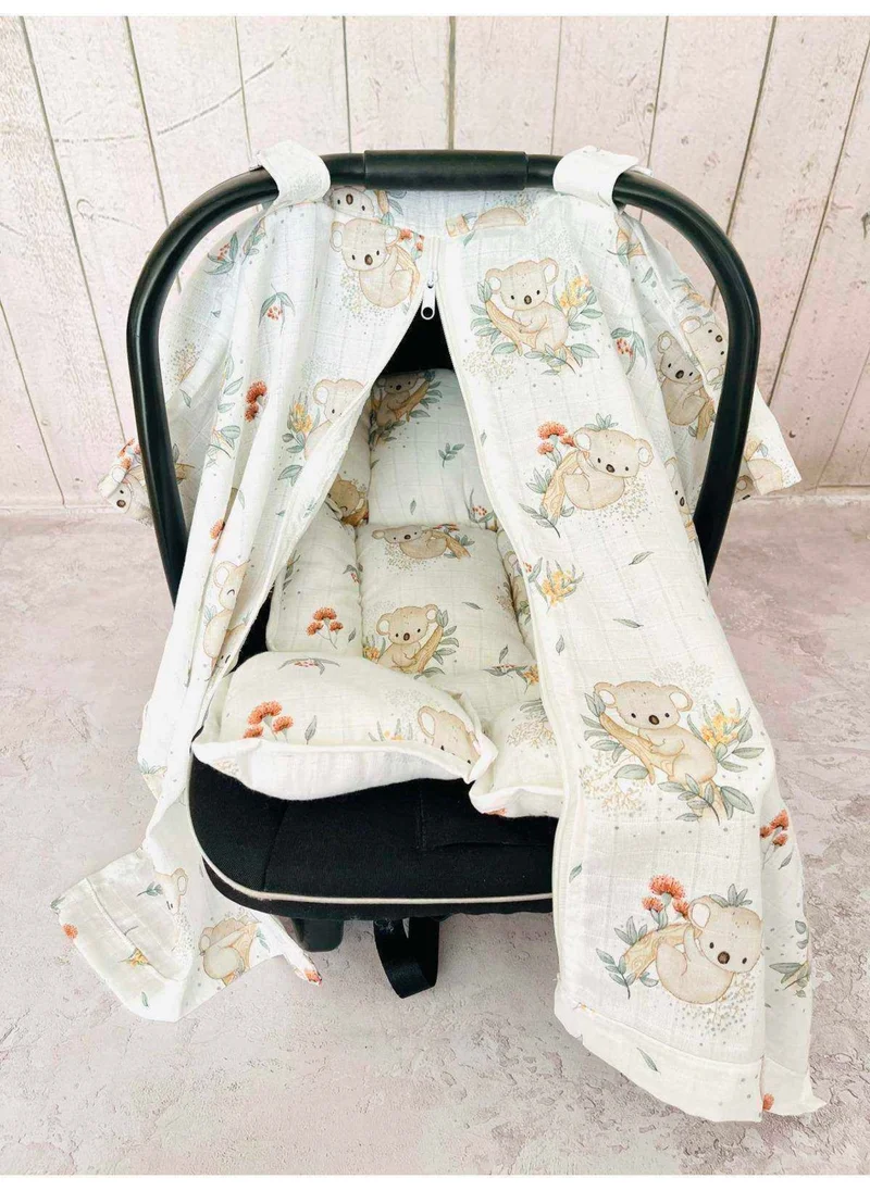 juniperus Muslin Stroller Cover and Infant Carrier Cushion