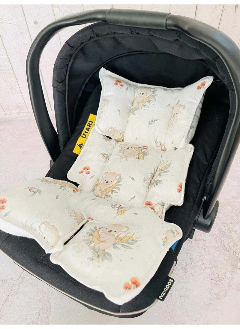 juniperus Muslin Stroller Cover and Infant Carrier Cushion