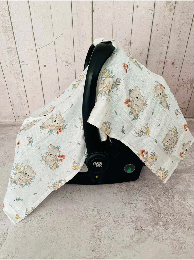 juniperus Muslin Stroller Cover and Infant Carrier Cushion