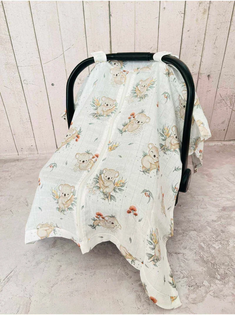 juniperus Muslin Stroller Cover and Infant Carrier Cushion