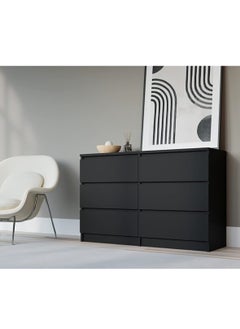 Living Chest of 6 drawers Modern Bedside Storage Cabinet  for Living Room 160*48*79 CM  - Image 3