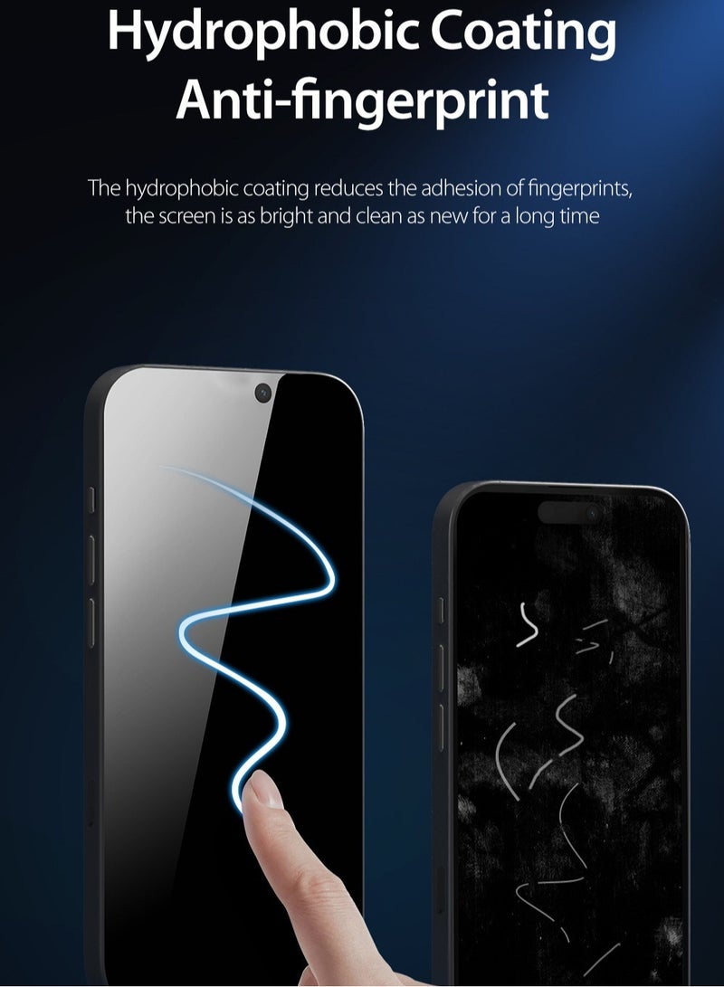 Glow Anti-Spy iPhone Screen Protector for iPhone 15 Pro, maximum screen protection from scratches and breakage - Image 4
