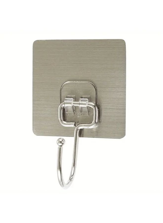 10 Pack Transparent Heavy Duty Adhesive Hooks 37 Lbs Max Load Waterproof Traceless - Image 3