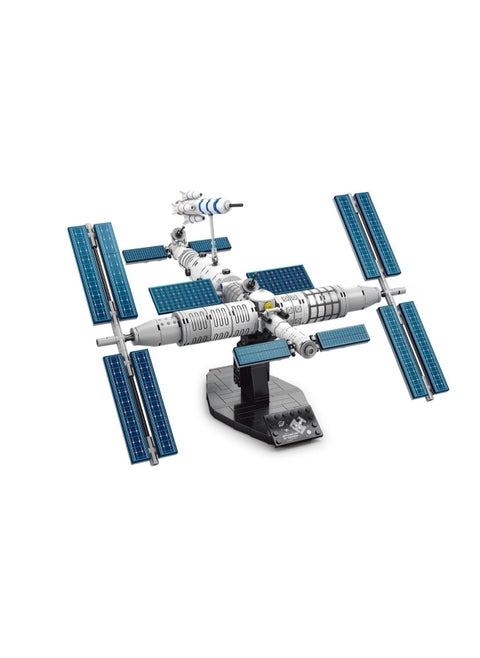 Space Station 465pcs Assembly Set Toys, Large Building Block Puzzle Game, Best Learning And Role-Playing, Suitable Gifts For Boys And Girls Over 6 Years Old