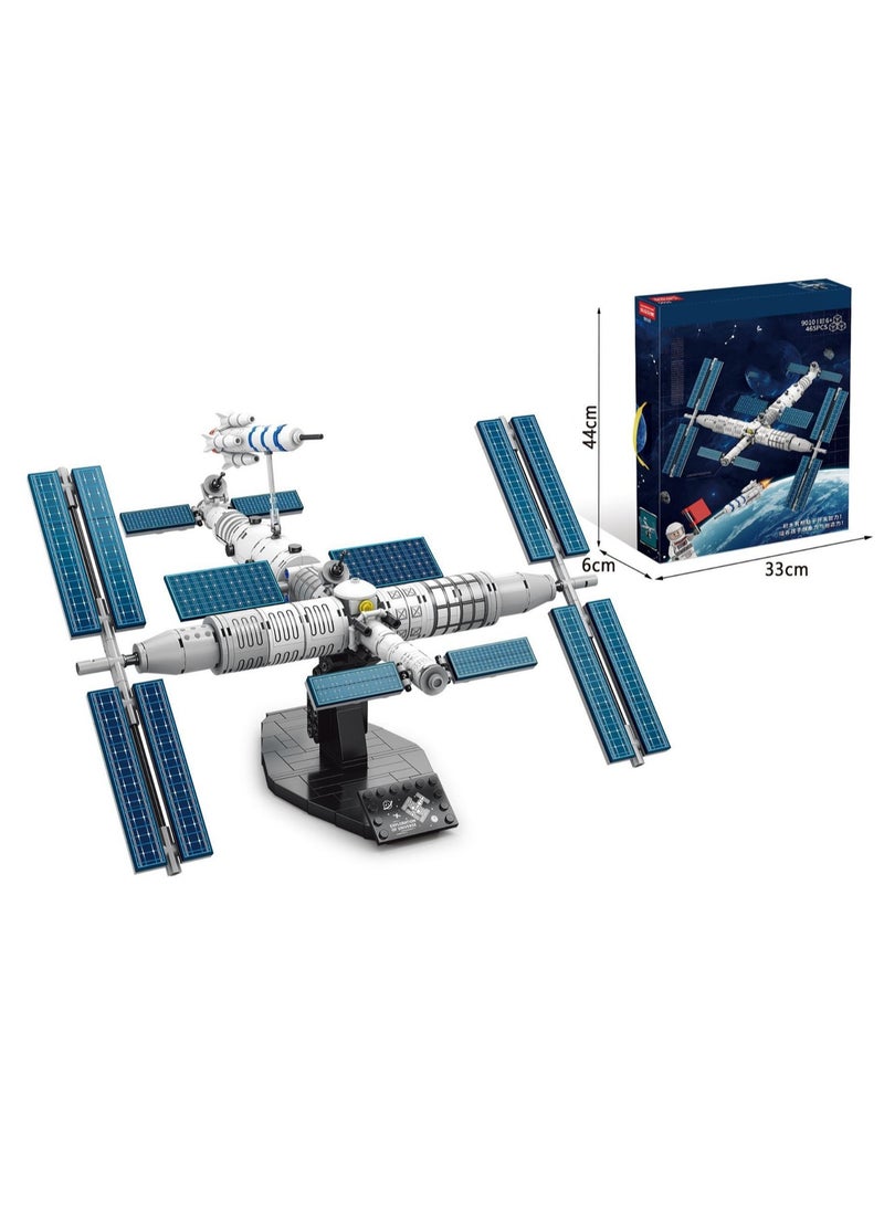Space Station 465pcs Assembly Set Toys, Large Building Block Puzzle Game, Best Learning And Role-Playing, Suitable Gifts For Boys And Girls Over 6 Years Old  - Image 2