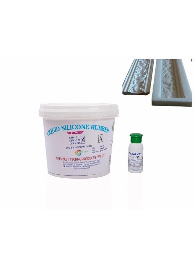 SILOCZEST LSR220 Liquid Silicone Rubber for Resin Art Craft, POP & Clay Mold Making Applications (LSR200 SLOW-500GM) - Image 1