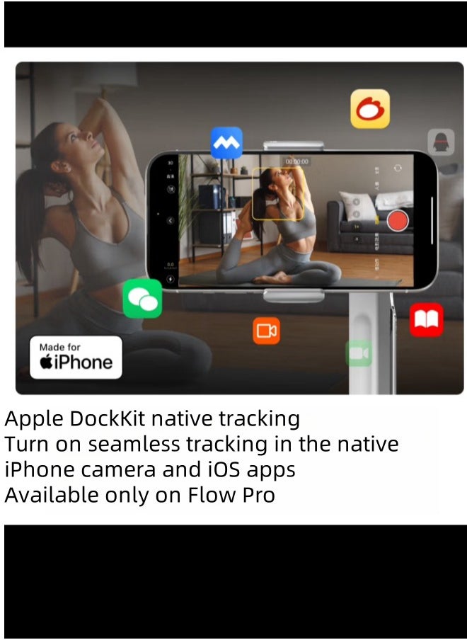 انستا 360 - فلو برو مثبت الهاتف المحمول المحمول Gimbal الذكي اتبع لقطة مضادة للاهتزاز سيلفي عصا ترايبود محمولة قابلة للطي الجمال قطعة أثرية Reverie Gray الإصدار القياسي - Image 1