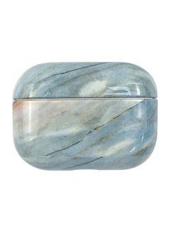 Case Cover For AirPods Pro 3 Marble Water Sticker Wireless Earphone Protective Case Grey Blue