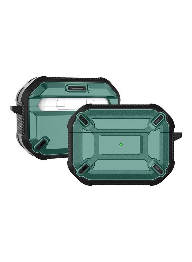 Shockproof Silicone Wireless Earphones Protective Case For Apple AirPods Pro Green - Image 2