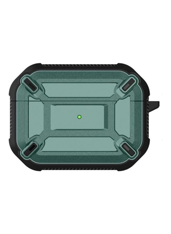 Shockproof Silicone Wireless Earphones Protective Case For Apple AirPods Pro Green - Image 1