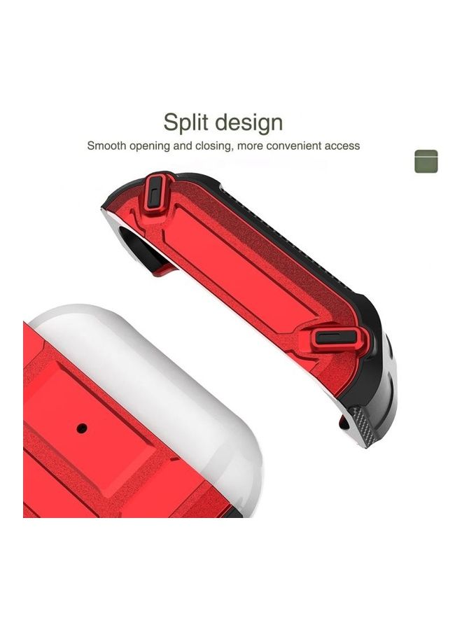 Shockproof Silicone Wireless Earphones Protective Case For Apple AirPods Pro Green - Image 3