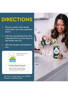 puracy Multi-Surface Cleaner Concentrate, Makes 1 Gallon, Household Natural All Purpose Cleaning Solution (Organic Lemongrass)  - Image 4