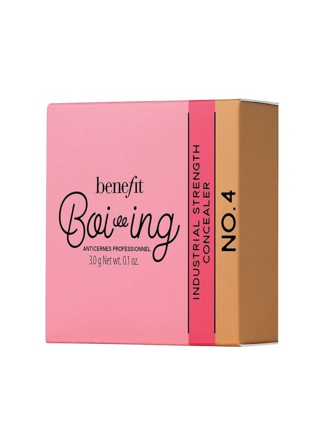 benefit - Benefit Boi-ing Industrial Strength Concealer 4 - medium tan/ warm 0.1 oz / 2.8 g – Full-Coverage Matte Concealer - Image 1