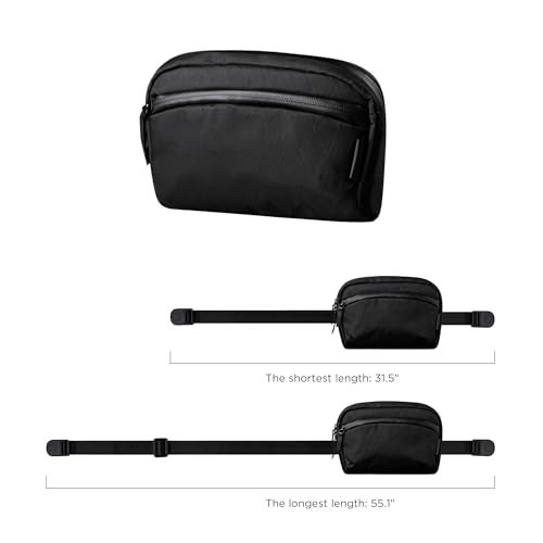 ALPAKA Flight Sling Bag 1L - Small Men's Crossbody Bag with YKK Zipper, Adjustable & Detachable Shoulder Strap, Weather-resistant Fabric Compact EDC Sling for Daily Essentials (Black X-Pac VX42) - Image 3
