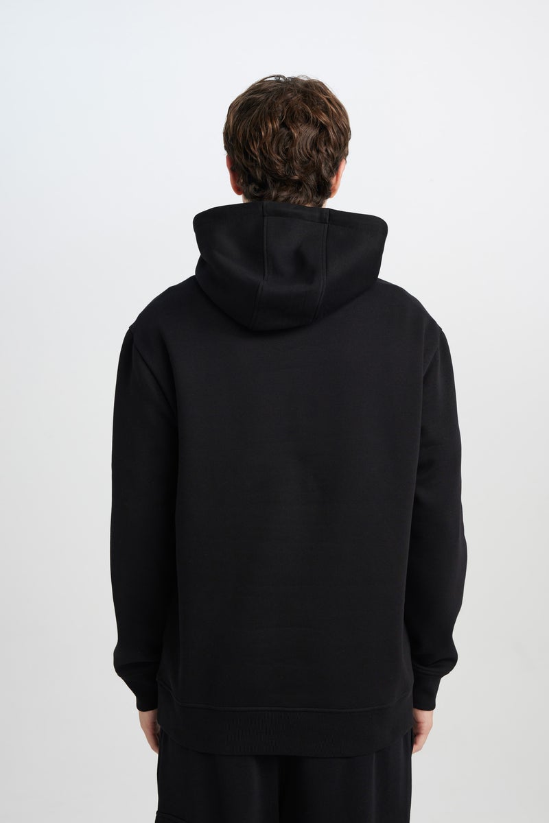 DeFacto Black Man Regular Fit Long Sleeve Sweatshirt Casual - Image 5