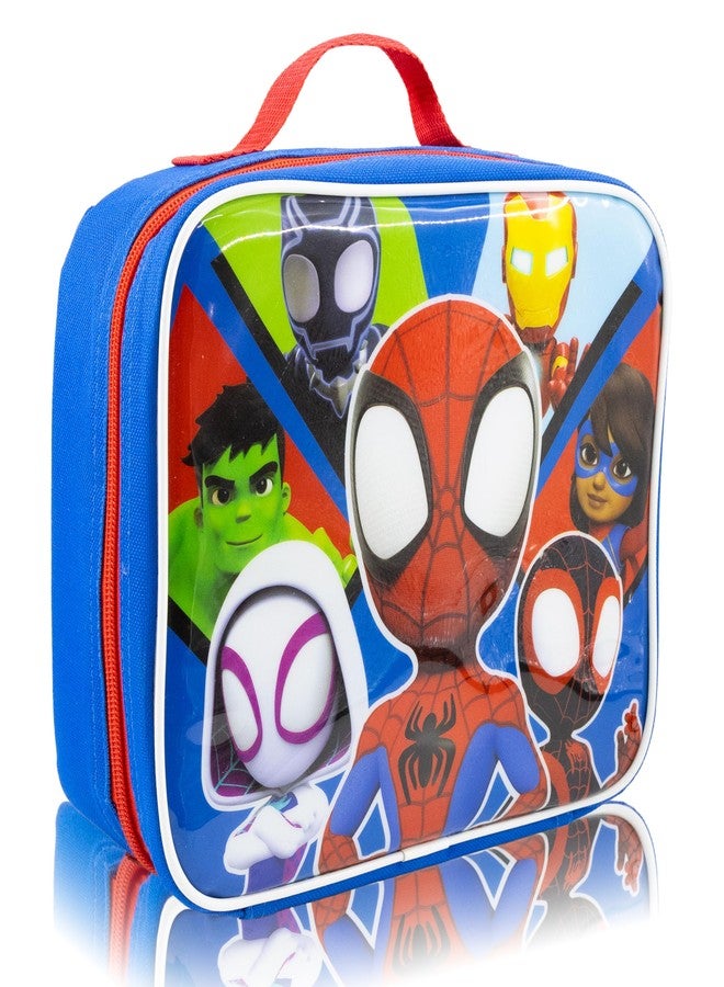 Fast Forward Marvel Spidey and His Amazing Friends Lunch Box for Kids | Insulated Lunch Bag Lunch Box for Boys, Girls, Unisex, Toddlers| Spidey and His Amazing Friends Blue Reusable Lunchbox - Image 2