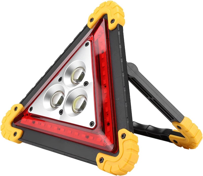 أجاتيدج مثلث تحذير LED من ، علامة توقف طوارئ للسيارات، مثلث عاكس على جانب الطريق مع قاعدة مرجحة للسيارات والشاحنات والمركبات الترفيهية - Image 1