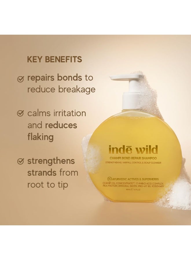 indē wild Champi Bond Repair Duo | Bond Repiar Shampoo + Conditioner Combo | Hair Fall Control, Hydrating, Anti-Breakage, Anti-Frizz - Image 4