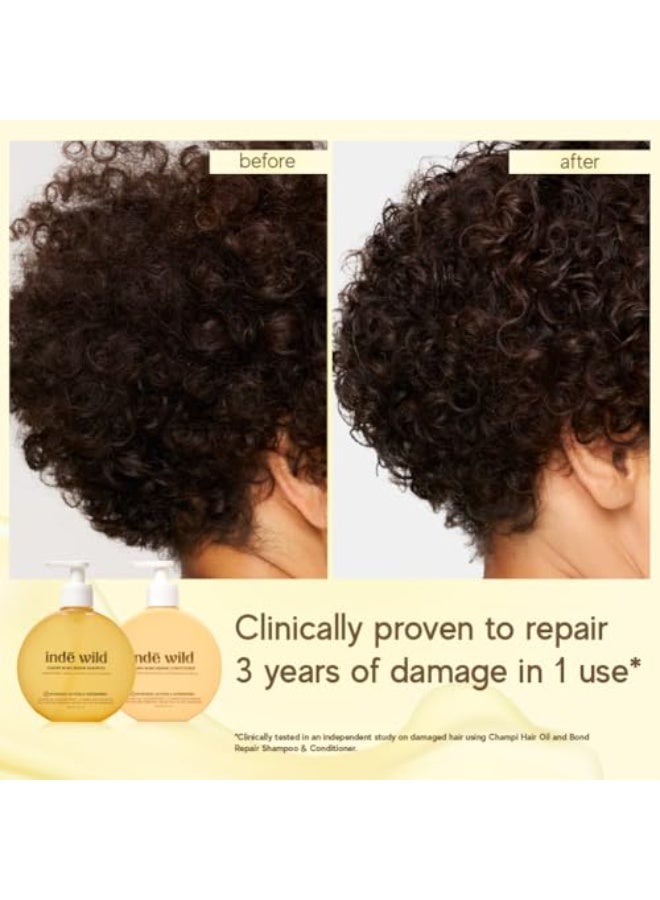 indē wild Champi Bond Repair Duo | Bond Repiar Shampoo + Conditioner Combo | Hair Fall Control, Hydrating, Anti-Breakage, Anti-Frizz - Image 3