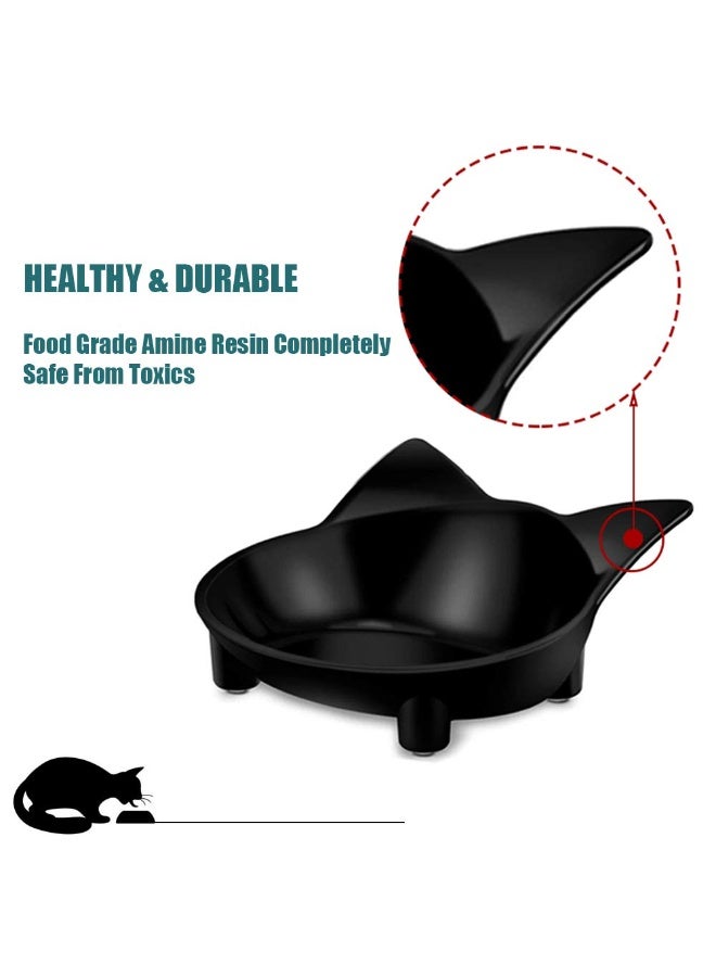 Cat Bowl, Anti-Slip Cat Food Bowl, Cat Feeding Bowl, Cat Water Bowl,  Multipurpose Pet Feeding Bowls (Grey, 1 Pack) - Image 4