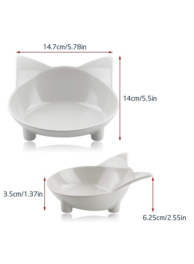 Cat Bowl, Anti-Slip Cat Food Bowl, Cat Feeding Bowl, Cat Water Bowl,  Multipurpose Pet Feeding Bowls (Grey, 1 Pack) - Image 3